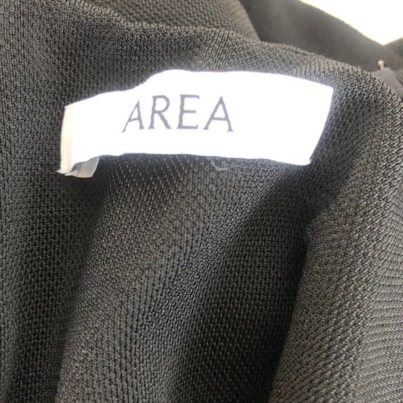 AREA Crystal Strap Camisole Catsuit Black Jumpsuit Party Crystal - Picture 5 of 9